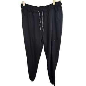 Jaanuu Scrubs Womens XLT Black Jaanuu Scrub Pants Jogger Scrub Pants Women